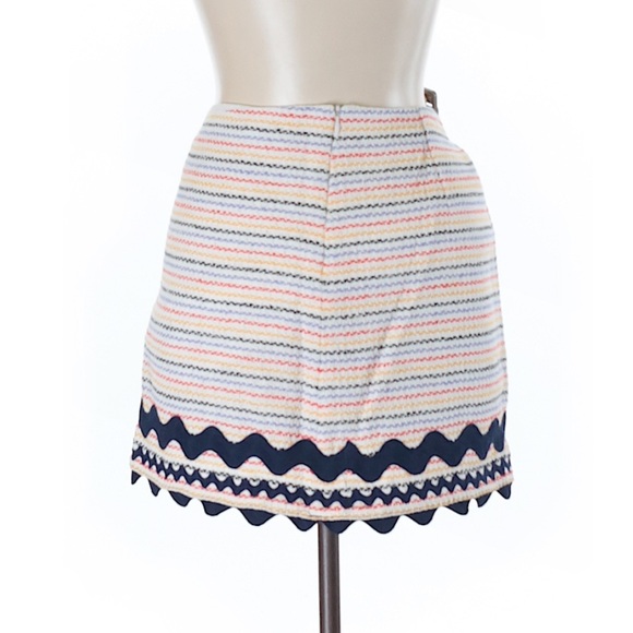 Milly | Striped Multi Color Skirt 15" Length - Picture 3 of 3